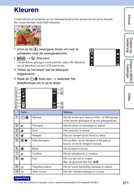 Sony DSC-T99D - DSC-T99D Istruzioni per l'uso Olandese