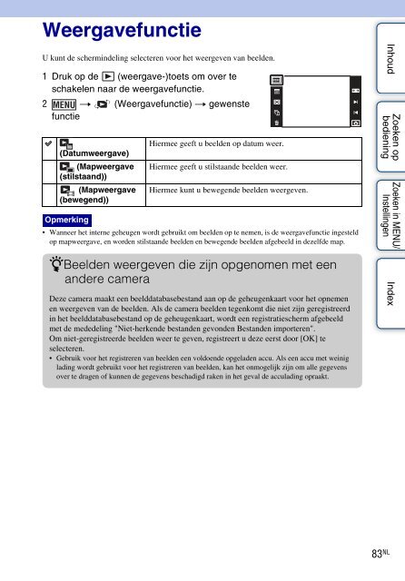 Sony DSC-T99D - DSC-T99D Istruzioni per l'uso Olandese