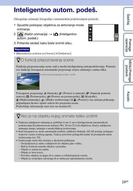 Sony DSC-T99D - DSC-T99D Istruzioni per l'uso Croato