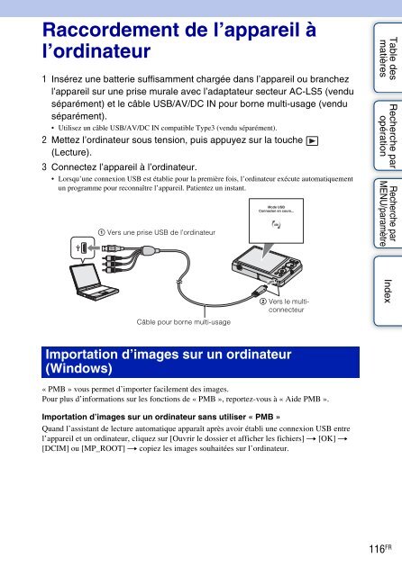 Sony DSC-W350 - DSC-W350 Istruzioni per l'uso Francese