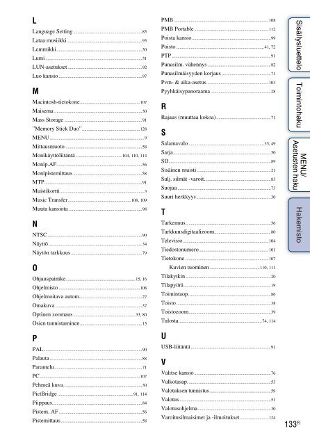 Sony DSC-W350 - DSC-W350 Istruzioni per l'uso Finlandese