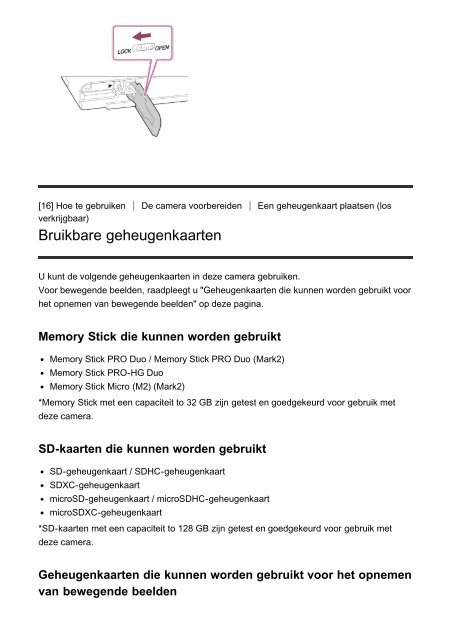 Sony DSC-RX100M4 - DSC-RX100M4 Guida Olandese