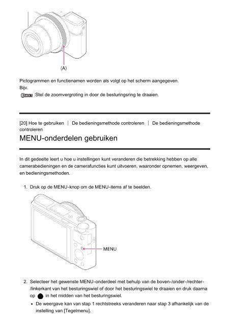Sony DSC-RX100M4 - DSC-RX100M4 Guida Olandese