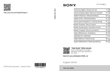 Sony DSC-RX100M4 - DSC-RX100M4 Istruzioni per l'uso Svedese
