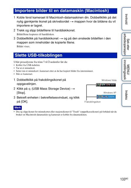 Sony DSC-T99D - DSC-T99D Istruzioni per l'uso Norvegese