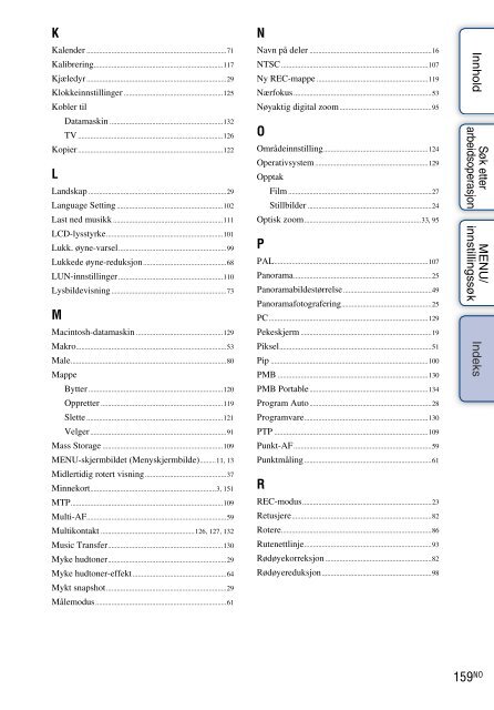 Sony DSC-T99D - DSC-T99D Istruzioni per l'uso Norvegese