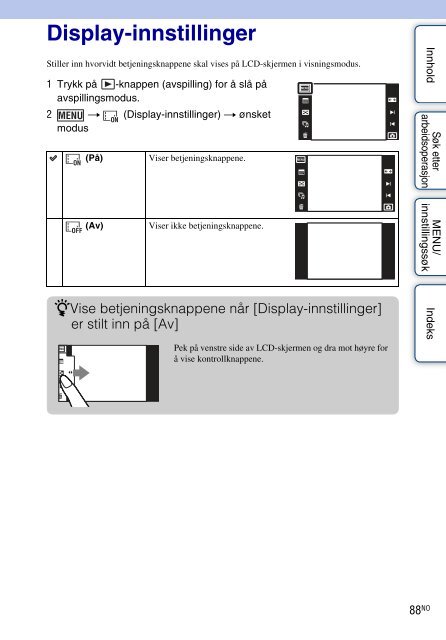 Sony DSC-T99D - DSC-T99D Istruzioni per l'uso Norvegese