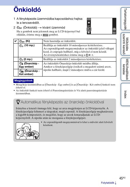 Sony DSC-T99D - DSC-T99D Istruzioni per l'uso Ungherese