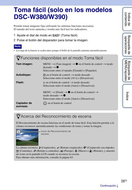 Sony DSC-W350 - DSC-W350 Istruzioni per l'uso Spagnolo