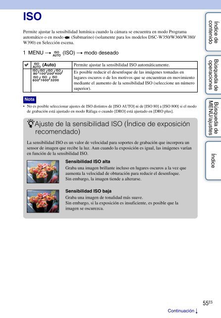 Sony DSC-W350 - DSC-W350 Istruzioni per l'uso Spagnolo