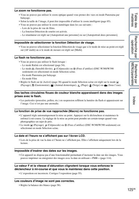 Sony DSC-W350 - DSC-W350 Guida all&rsquo;uso Francese