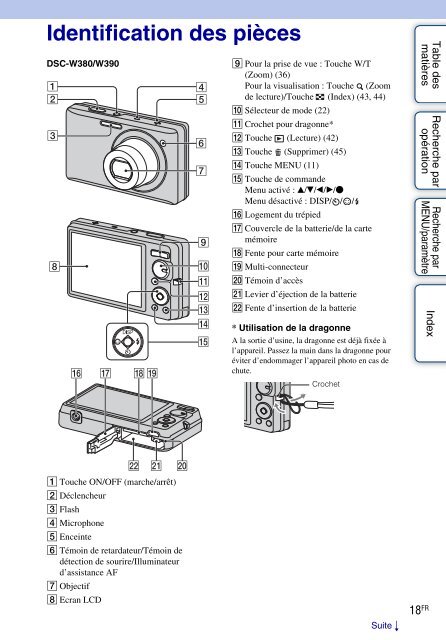 Sony DSC-W350 - DSC-W350 Guida all&rsquo;uso Francese
