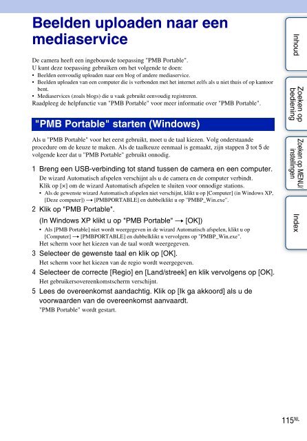 Sony DSC-W360 - DSC-W360 Guida all&rsquo;uso Olandese