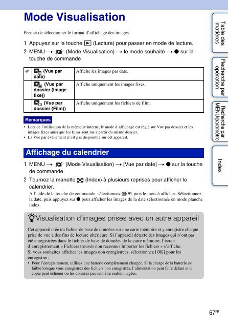 Sony DSC-H55 - DSC-H55 Istruzioni per l'uso Francese