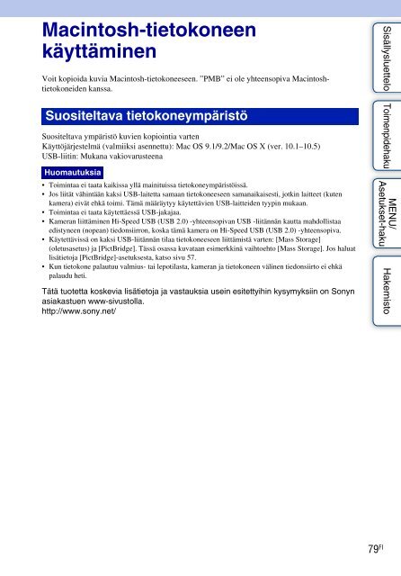 Sony DSC-W180 - DSC-W180 Istruzioni per l'uso Finlandese