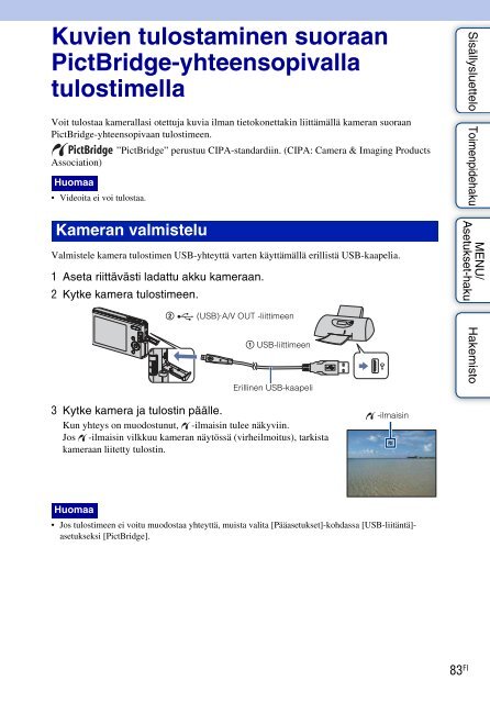 Sony DSC-W180 - DSC-W180 Istruzioni per l'uso Finlandese