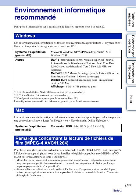 Sony MHS-TS22 - MHS-TS22 Istruzioni per l'uso Francese