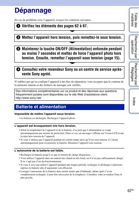 Sony MHS-TS22 - MHS-TS22 Istruzioni per l'uso Francese