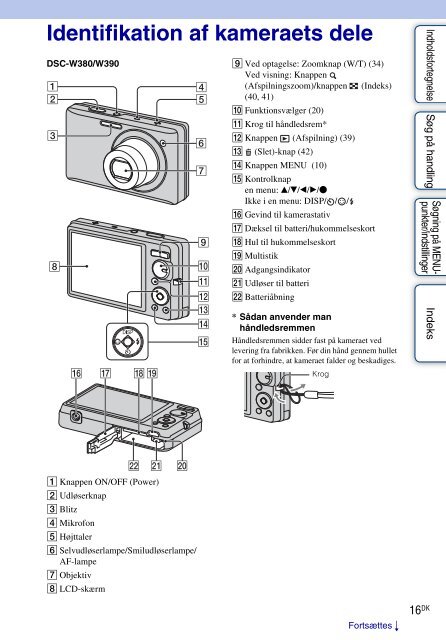 Sony DSC-W360 - DSC-W360 Istruzioni per l'uso Danese