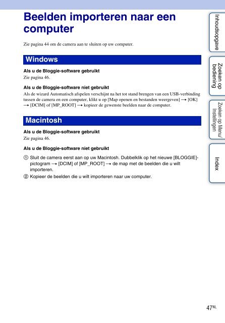 Sony MHS-FS3 - MHS-FS3 Istruzioni per l'uso Olandese