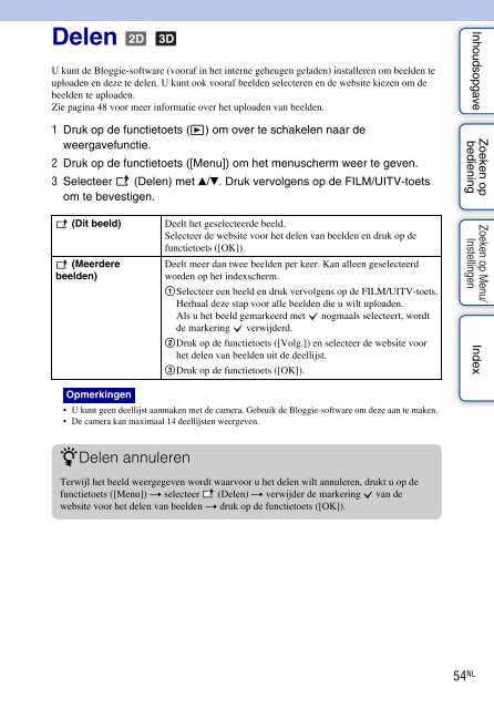 Sony MHS-FS3 - MHS-FS3 Istruzioni per l'uso Olandese