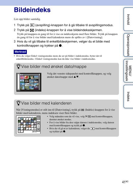 Sony DSC-W360 - DSC-W360 Istruzioni per l'uso Norvegese