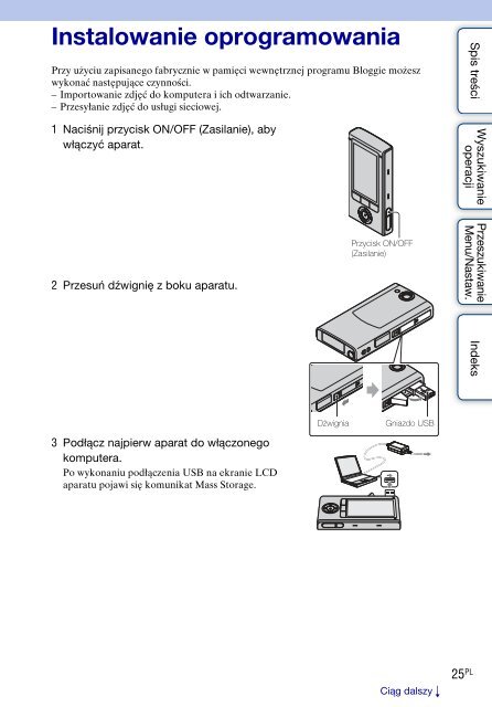 Sony MHS-FS1 - MHS-FS1 Istruzioni per l'uso Polacco