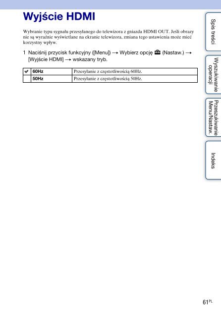 Sony MHS-FS3K - MHS-FS3K Istruzioni per l'uso Polacco