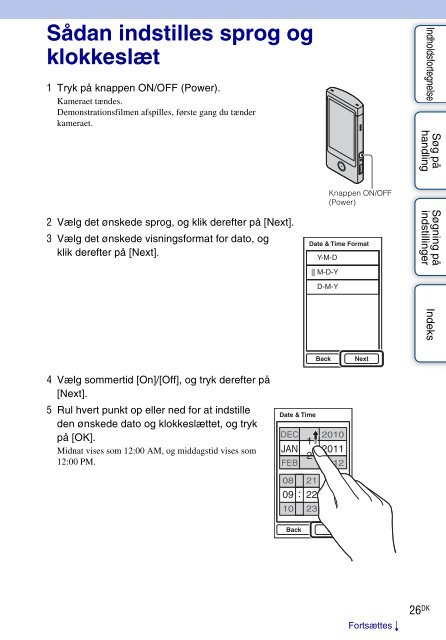 Sony MHS-TS10 - MHS-TS10 Istruzioni per l'uso Danese