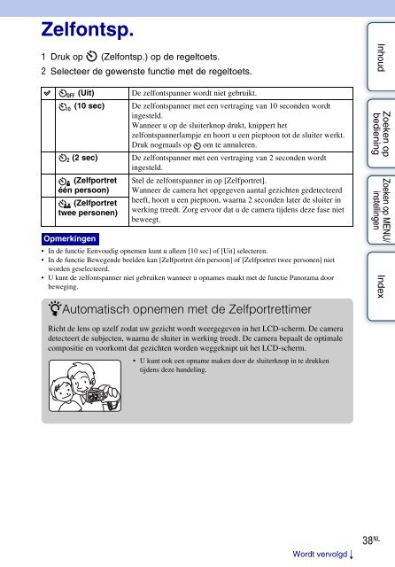 Sony DSC-W360 - DSC-W360 Istruzioni per l'uso Olandese
