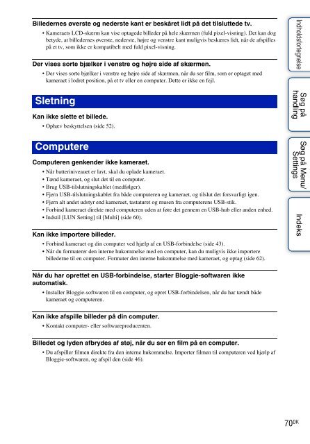 Sony MHS-FS3K - MHS-FS3K Istruzioni per l'uso Danese