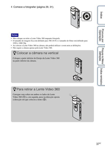 Sony MHS-FS3K - MHS-FS3K Istruzioni per l'uso Portoghese