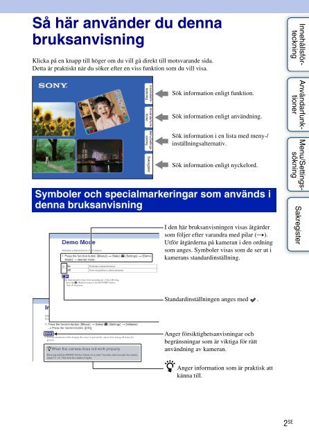 Sony MHS-FS3 - MHS-FS3 Istruzioni per l'uso Svedese