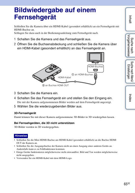 Sony MHS-FS3 - MHS-FS3 Istruzioni per l'uso Tedesco