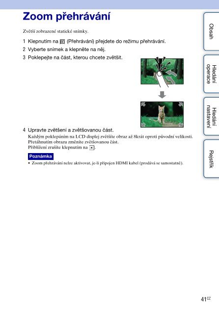 Sony MHS-TS10 - MHS-TS10 Istruzioni per l'uso Ceco