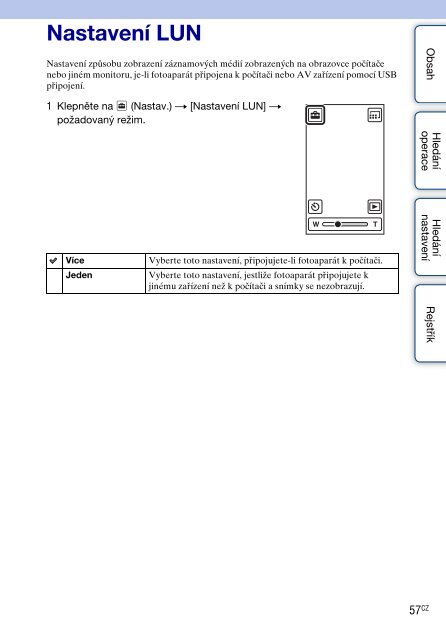 Sony MHS-TS10 - MHS-TS10 Istruzioni per l'uso Ceco