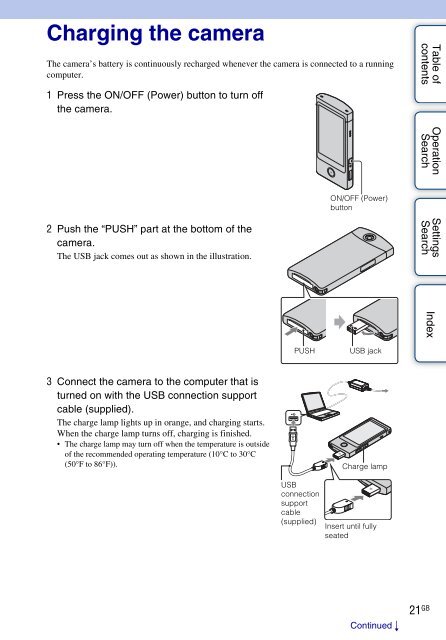 Sony MHS-TS10 - MHS-TS10 Istruzioni per l'uso Inglese