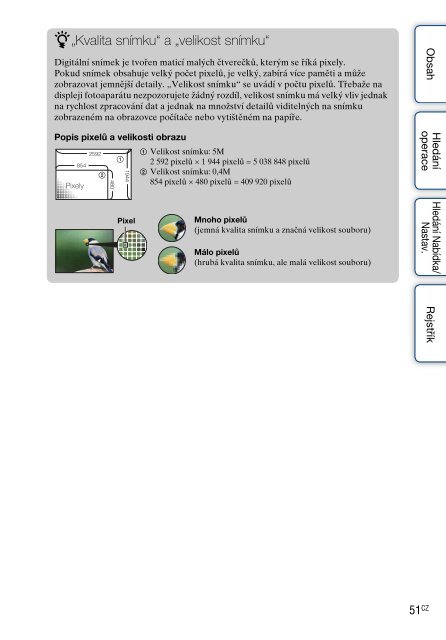 Sony MHS-FS1 - MHS-FS1 Istruzioni per l'uso Ceco