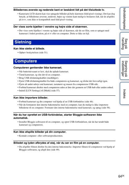 Sony MHS-TS20K - MHS-TS20K Istruzioni per l'uso Danese