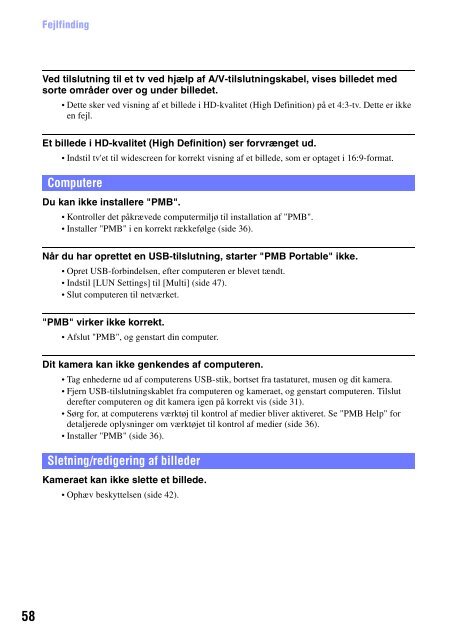 Sony MHS-CM5 - MHS-CM5 Istruzioni per l'uso Danese