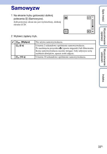 Sony MHS-TS20K - MHS-TS20K Istruzioni per l'uso Polacco