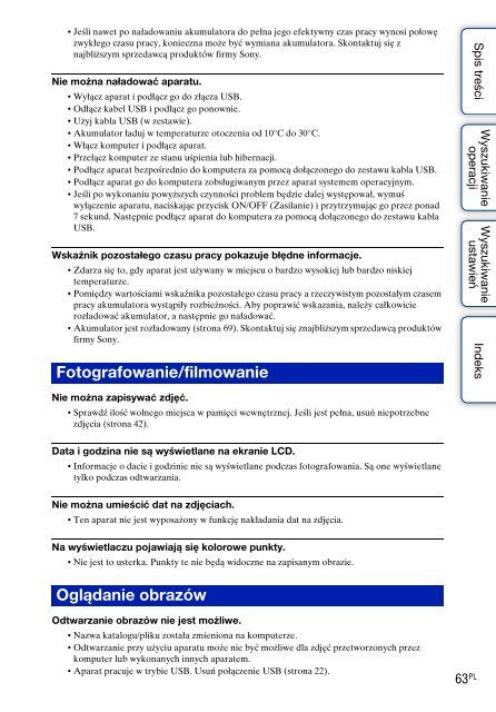 Sony MHS-TS20K - MHS-TS20K Istruzioni per l'uso Polacco