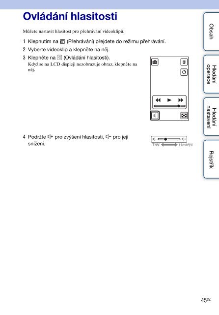 Sony MHS-TS20K - MHS-TS20K Istruzioni per l'uso Ceco