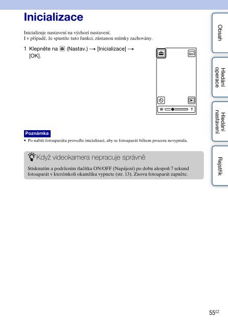 Sony MHS-TS20K - MHS-TS20K Istruzioni per l'uso Ceco