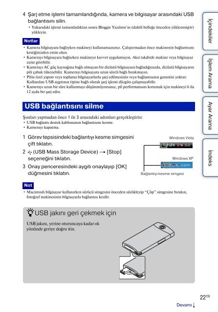 Sony MHS-TS20K - MHS-TS20K Istruzioni per l'uso Turco