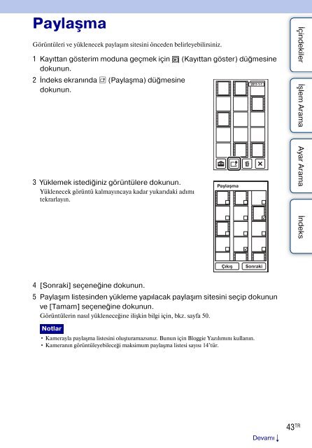 Sony MHS-TS20K - MHS-TS20K Istruzioni per l'uso Turco