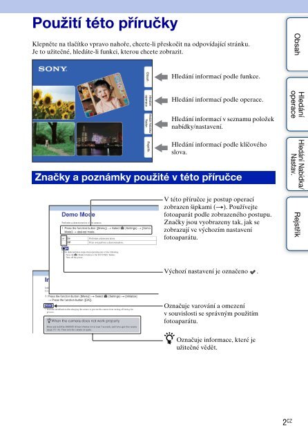 Sony MHS-FS3 - MHS-FS3 Istruzioni per l'uso Ceco