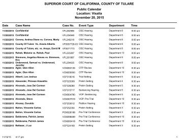 Visalia - Tulare County Superior Court
