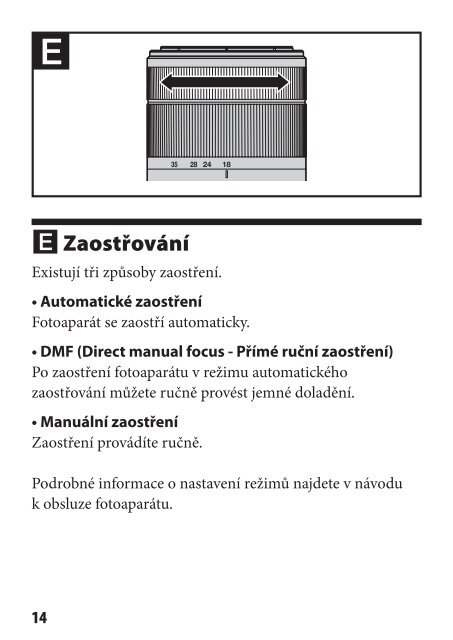 Sony SAL1855 - SAL1855 Istruzioni per l'uso Slovacco