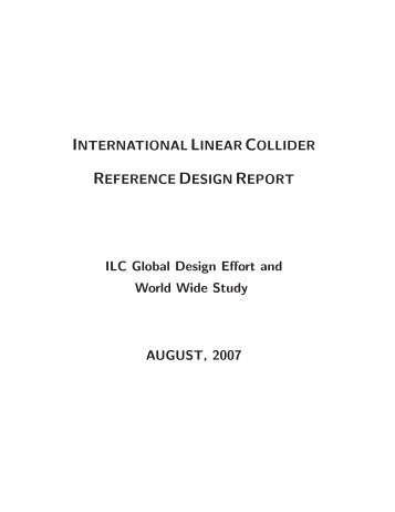 INTERNATIONAL LINEAR COLLIDER REFERENCE DESIGN - SLAC